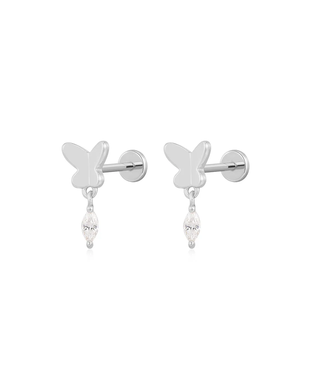 The Butterfly Dangle Studs sold by Luv Aj product image thumbnail 2