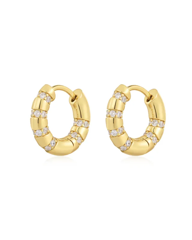 The Bamboo Pave Huggies sold by Luv Aj