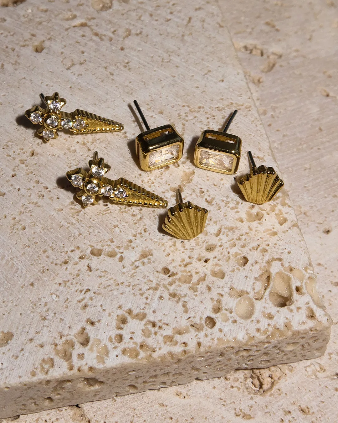 The Art Deco Fan Studs sold by Luv Aj product image thumbnail 4