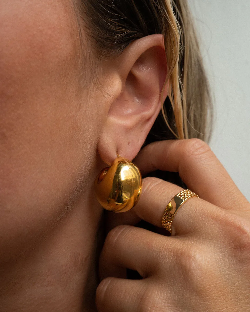 Lucia Hoops- Gold sold by Luv Aj product image thumbnail 4