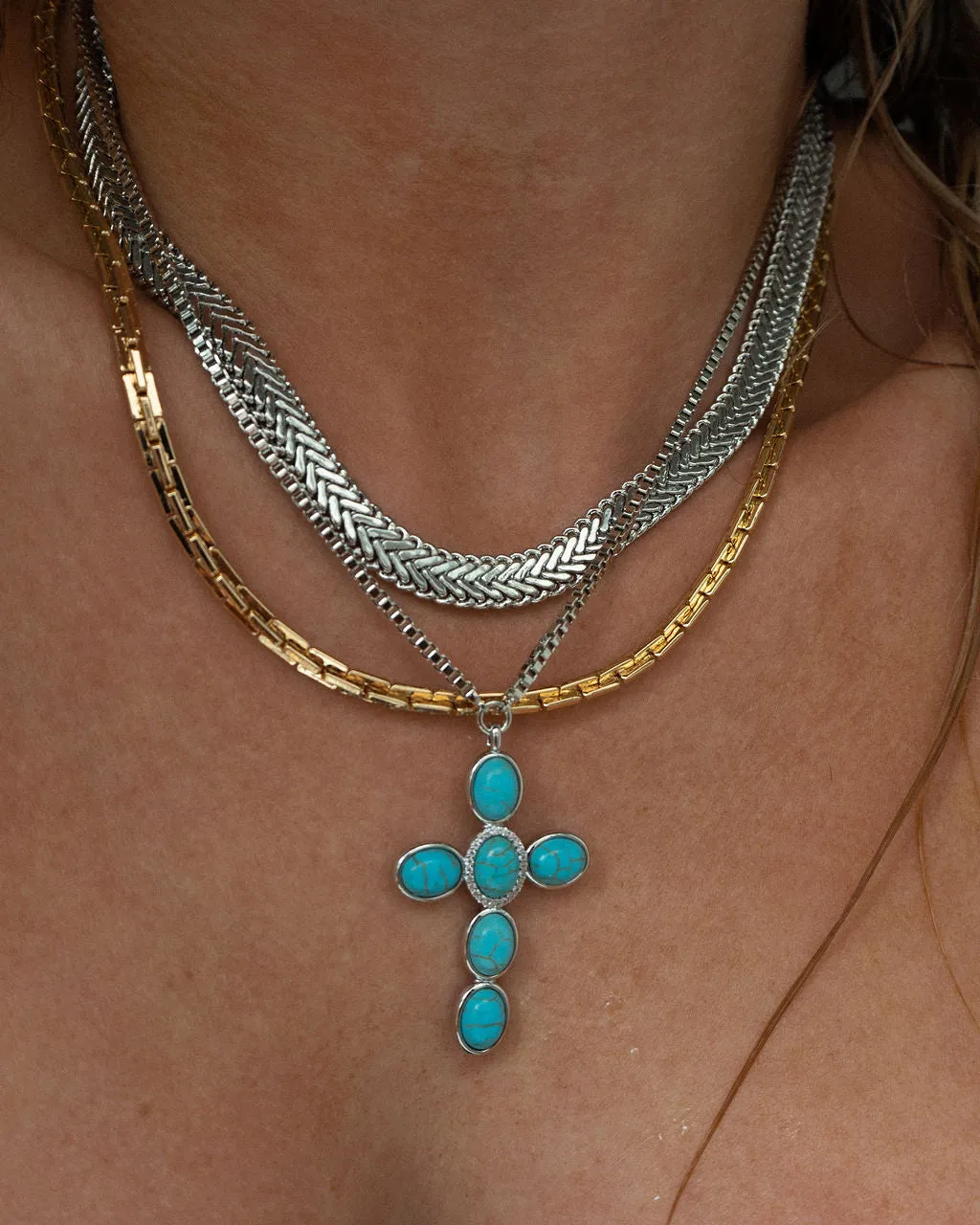 Domenico Chain Necklace- Silver sold by Luv Aj product image thumbnail 2