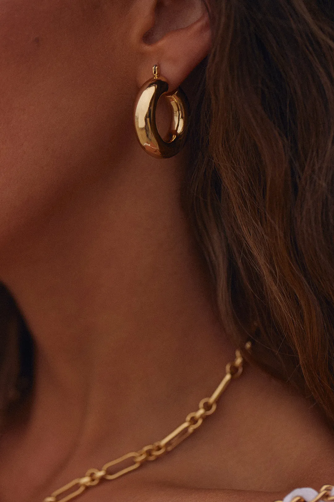 Malibu Tube Hoops | Sivan Ayla x Luv Aj sold by Luv Aj product image thumbnail 4