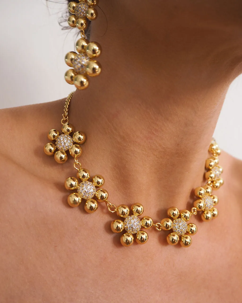 Daisy Statement Necklace- Silver sold by Luv Aj product image thumbnail 4