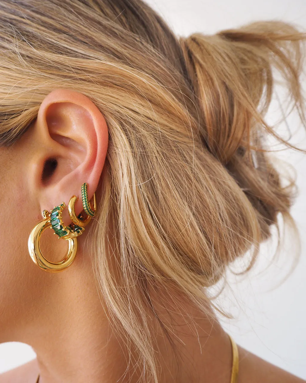 Emerald Ballier Huggies- Emerald Green- Gold sold by Luv Aj product image thumbnail 4