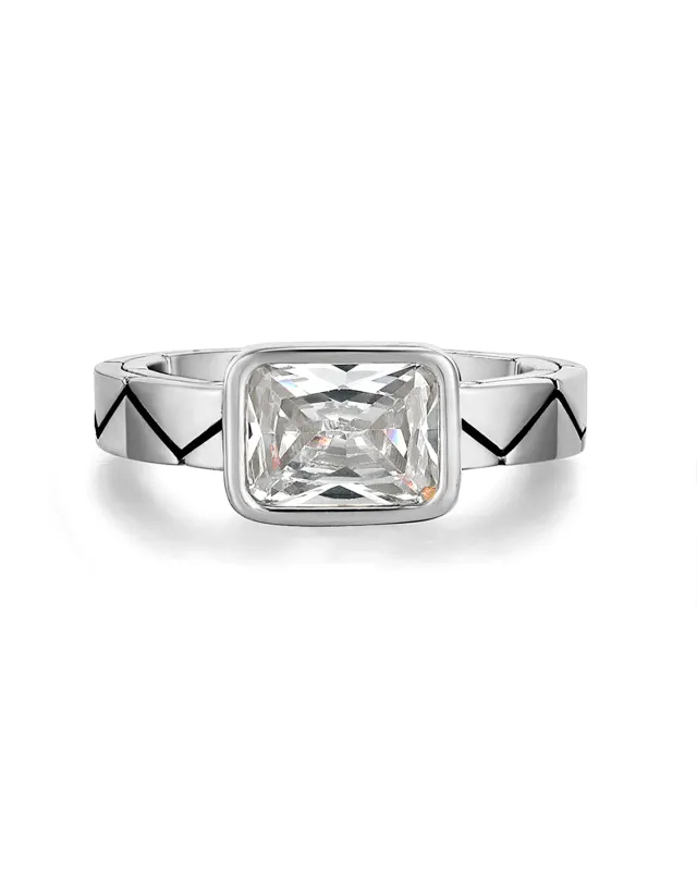 The Camille Ring- Silver made by Luv Aj