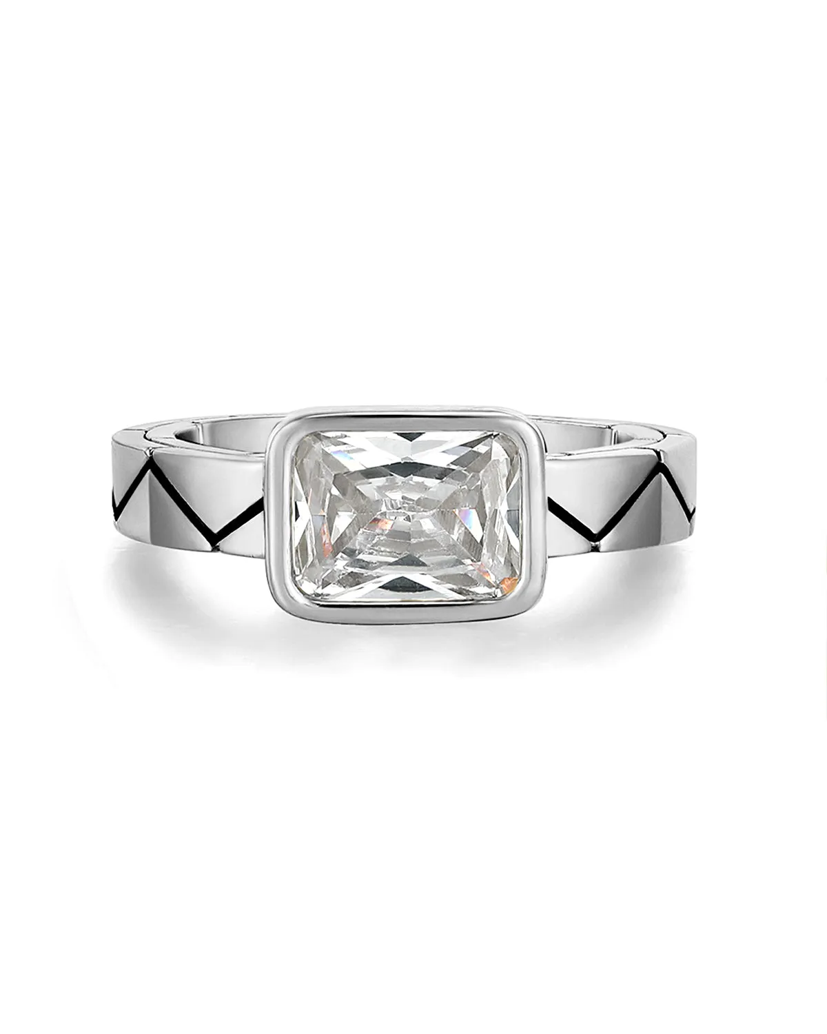 The Camille Ring- Silver sold by Luv Aj