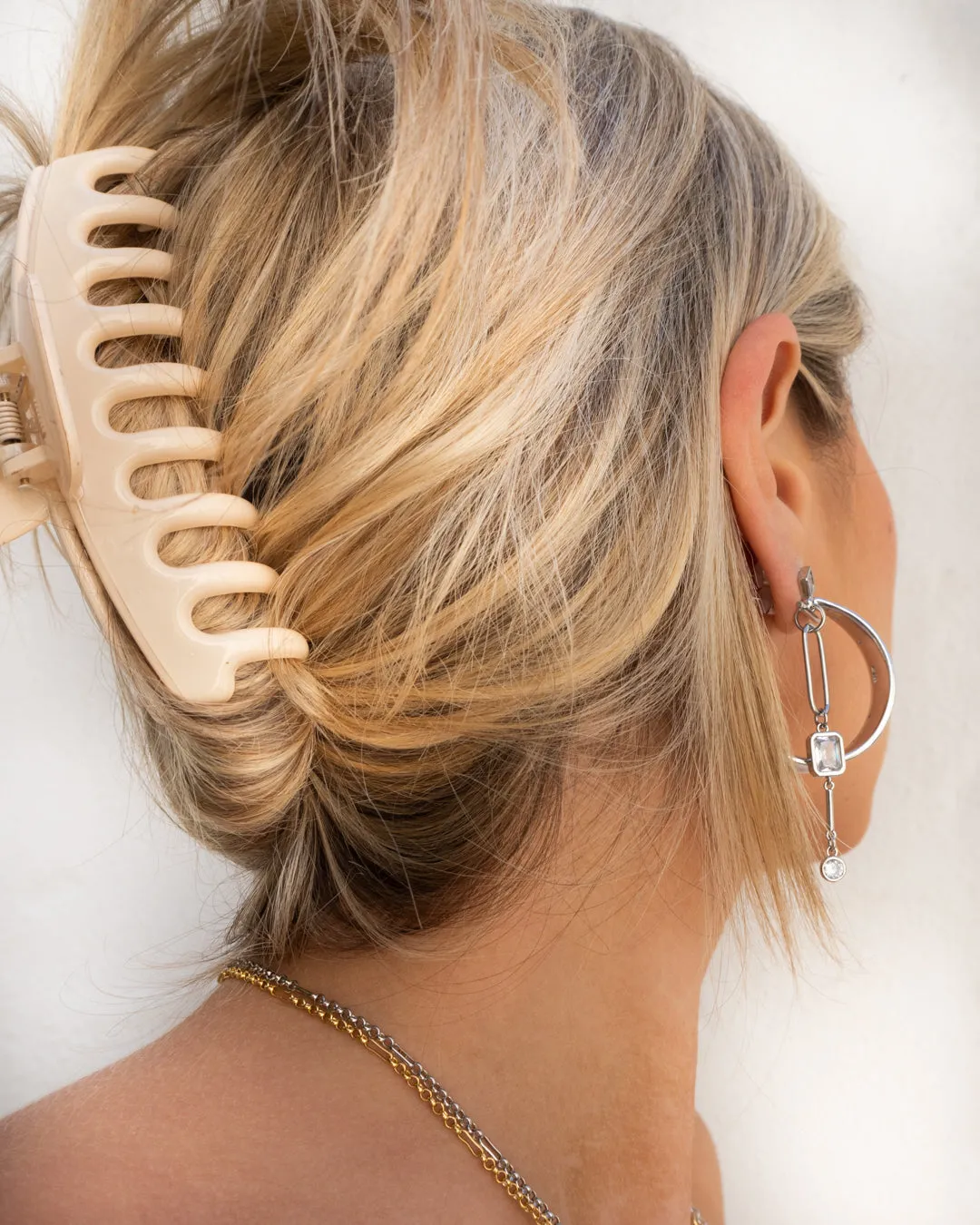 Mixte Statement Hoops- Silver sold by Luv Aj product image thumbnail 3