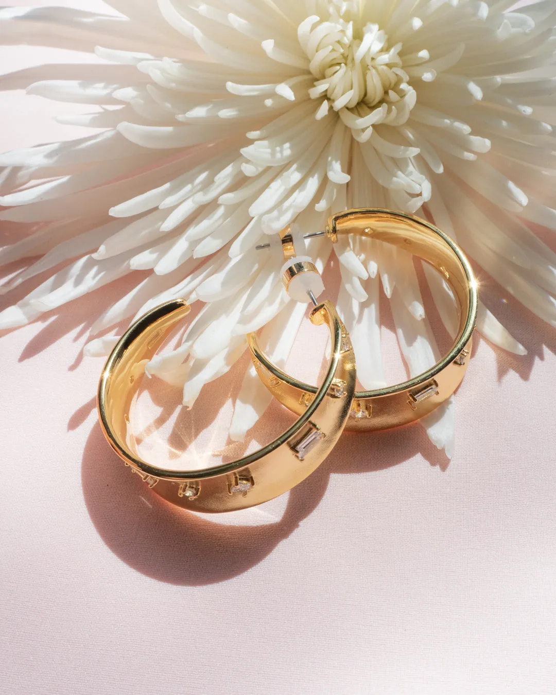 Mixte Statement Hoops- Silver sold by Luv Aj product image thumbnail 4