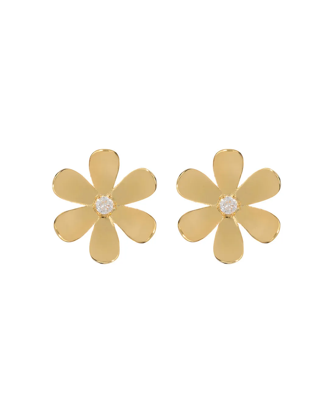 Daisy Statement Studs- Gold sold by Luv Aj