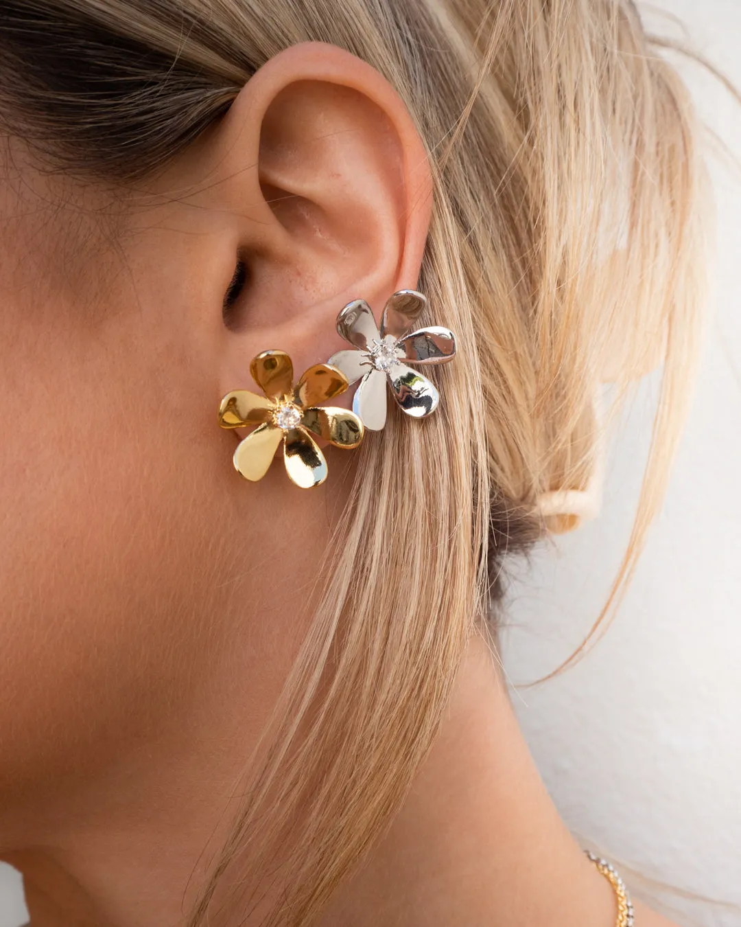 Daisy Statement Studs- Silver sold by Luv Aj product image thumbnail 2