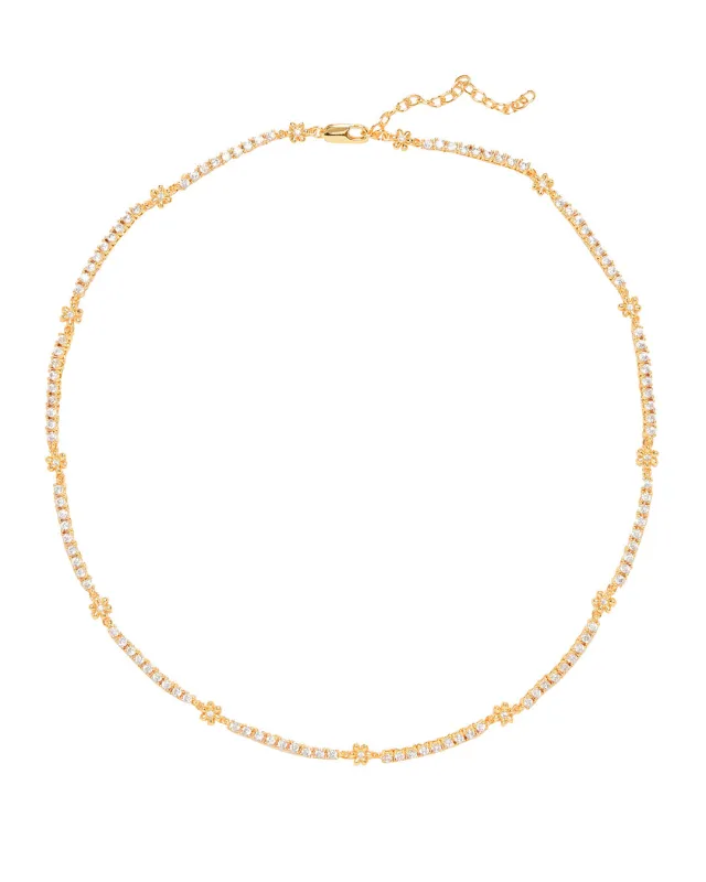 Daisy Ballier Chain Necklace- Gold made by Luv Aj