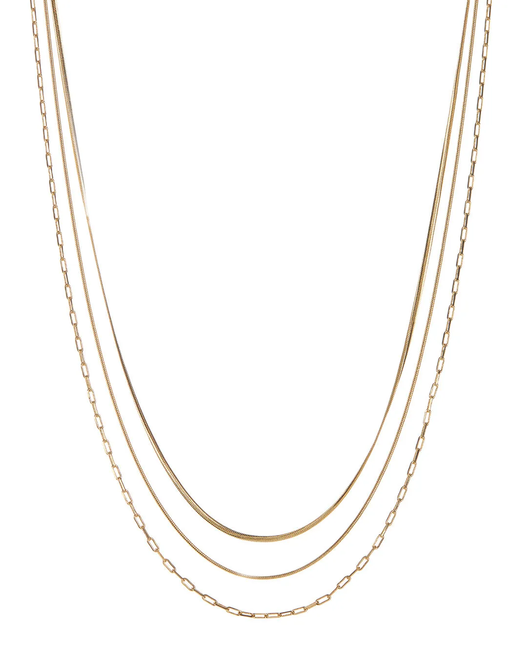 Chandon Multi Chain Charm Necklace- Gold sold by Luv Aj
