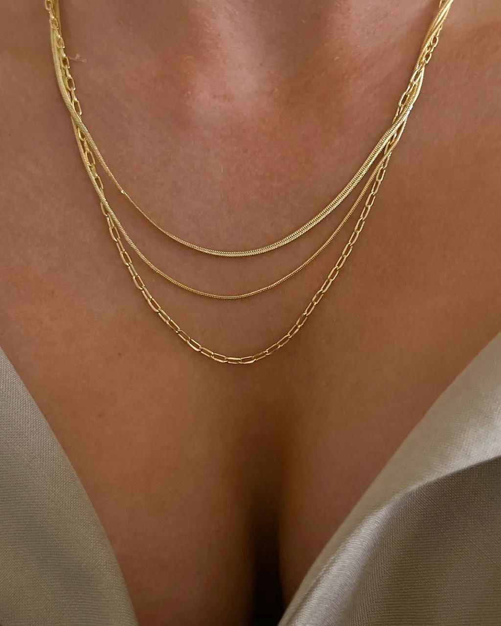 Chandon Multi Chain Charm Necklace- Gold sold by Luv Aj product image thumbnail 3