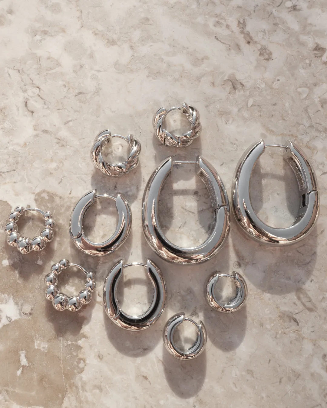 Carmella Huggies (20mm)- Silver sold by Luv Aj product image thumbnail 3