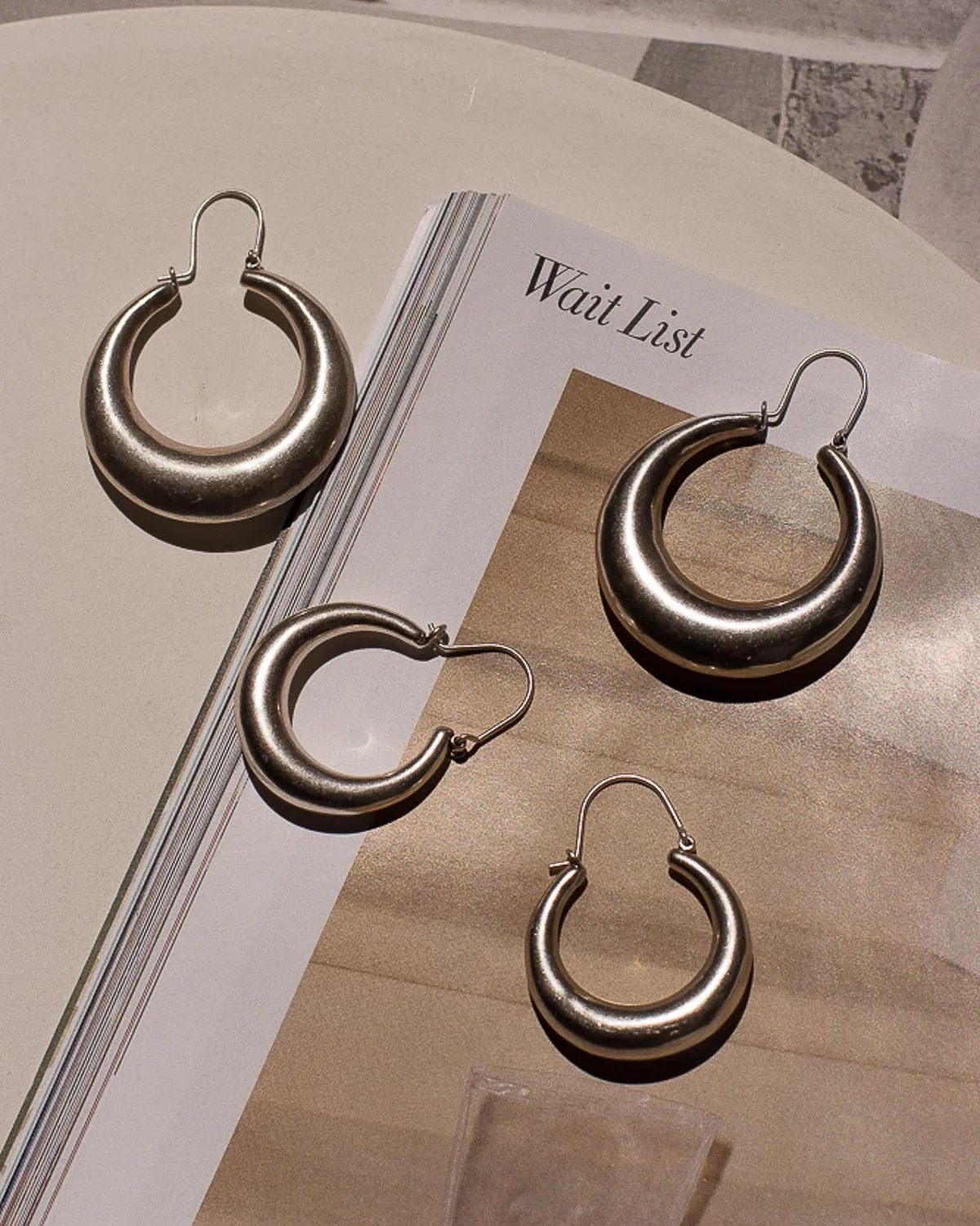 Martina Tube Hoops- Silver sold by Luv Aj product image thumbnail 4