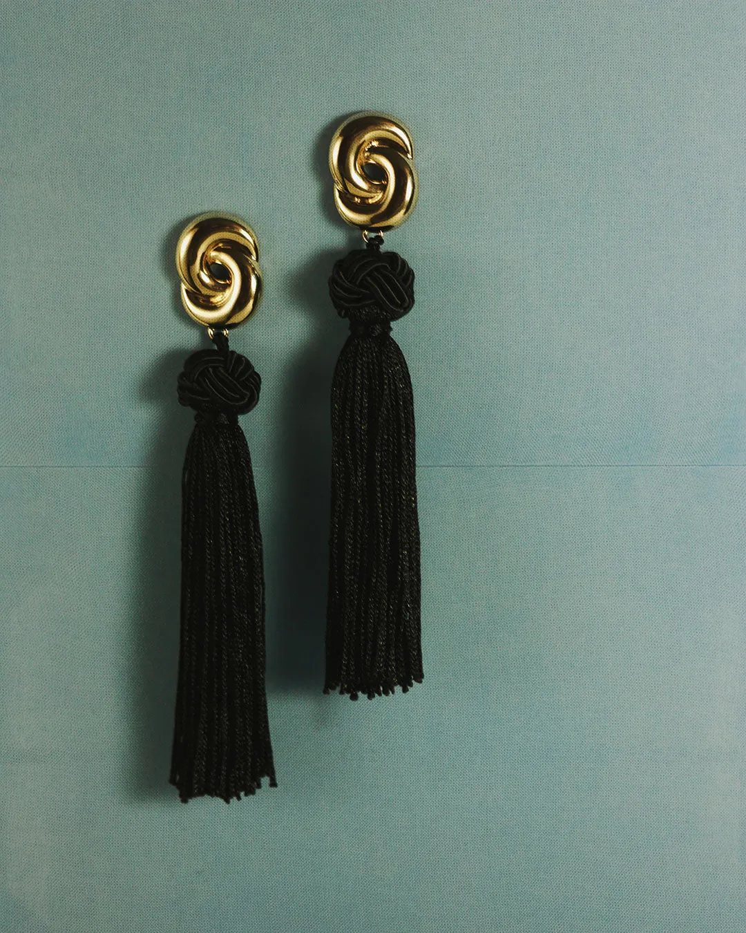 The Solstice Knot Tassle Earrings-Silver sold by Luv Aj product image thumbnail 4