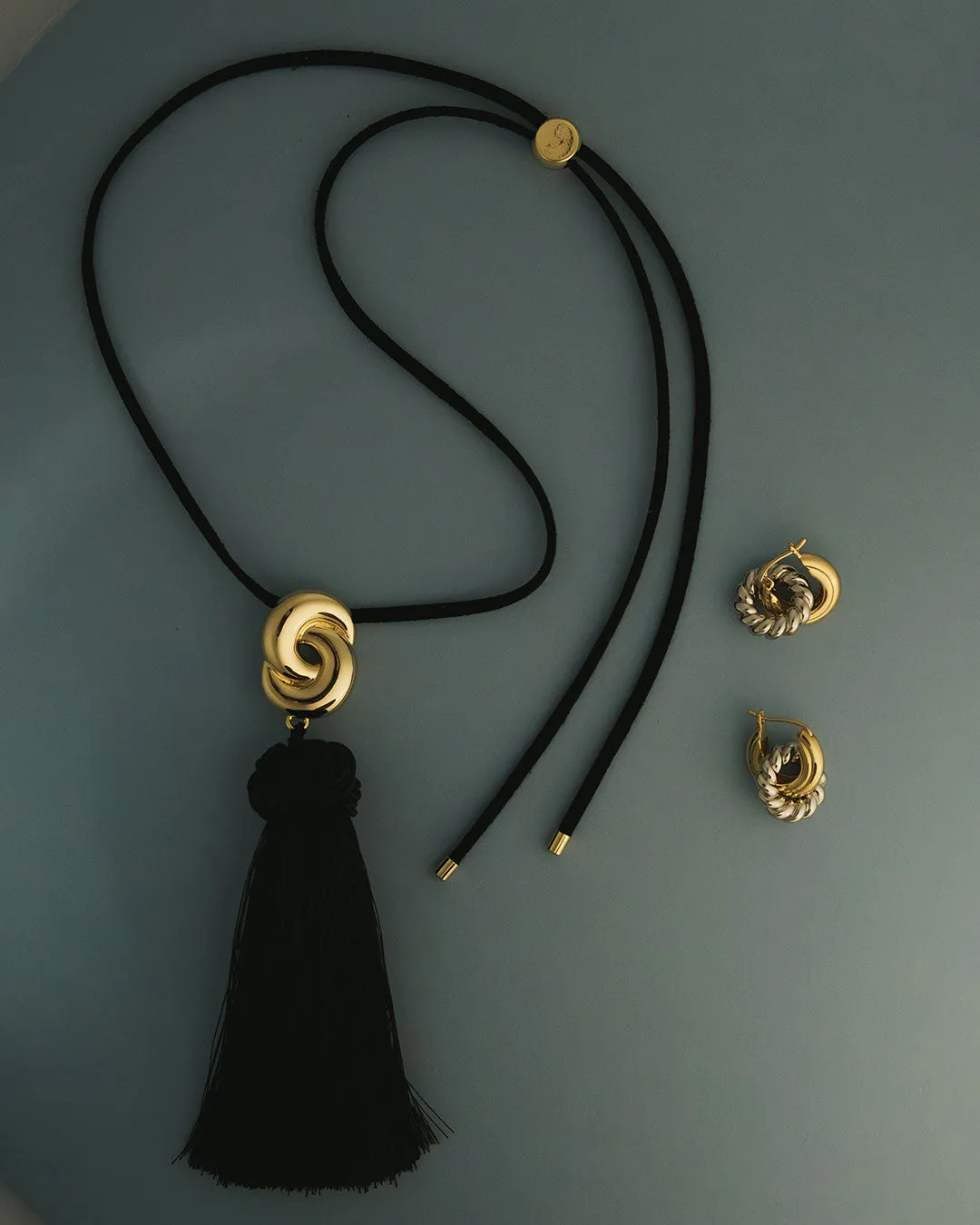 The Solstice Knot Tassel Necklace-Gold sold by Luv Aj product image thumbnail 2