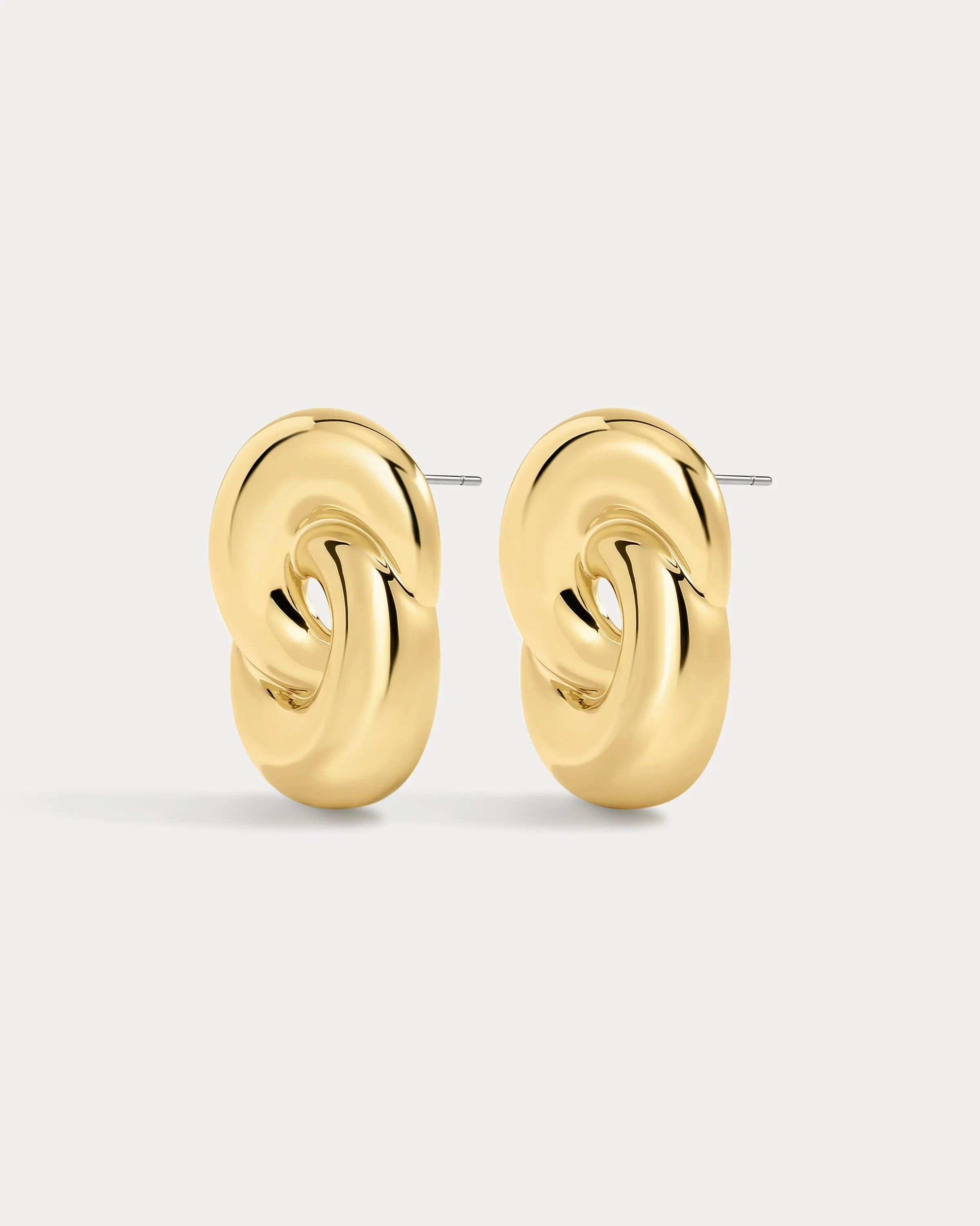 The Solstice Knot Studs-Gold (Ships Mid April) sold by Luv Aj