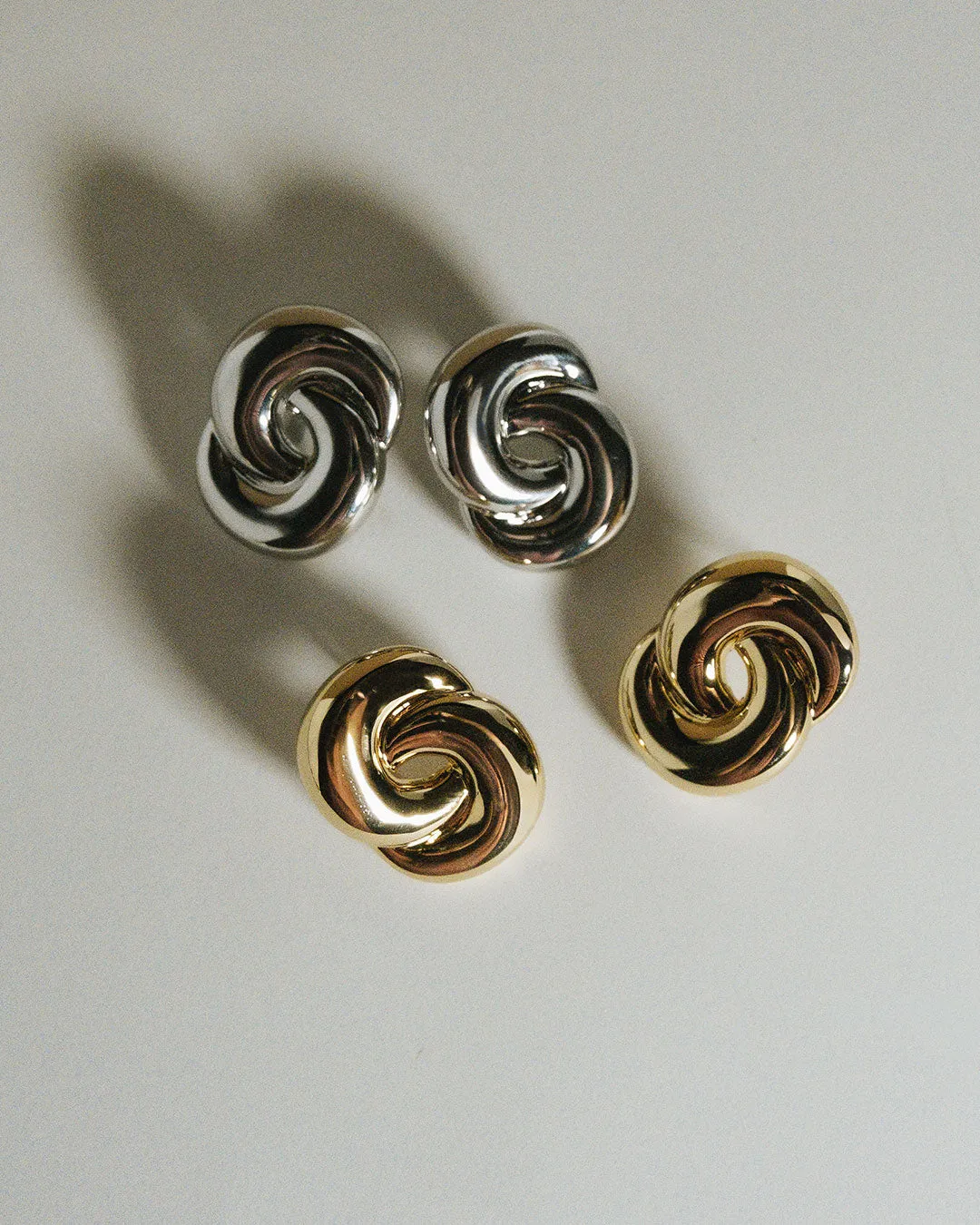 The Solstice Knot Studs-Gold (Ships Mid April) sold by Luv Aj product image thumbnail 4
