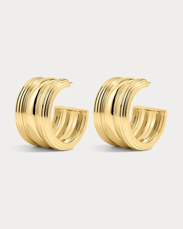 The Canyon Hoops-Gold made by Luv Aj