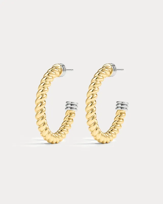 The Sierra Rope Hoops-Gold made by Luv Aj