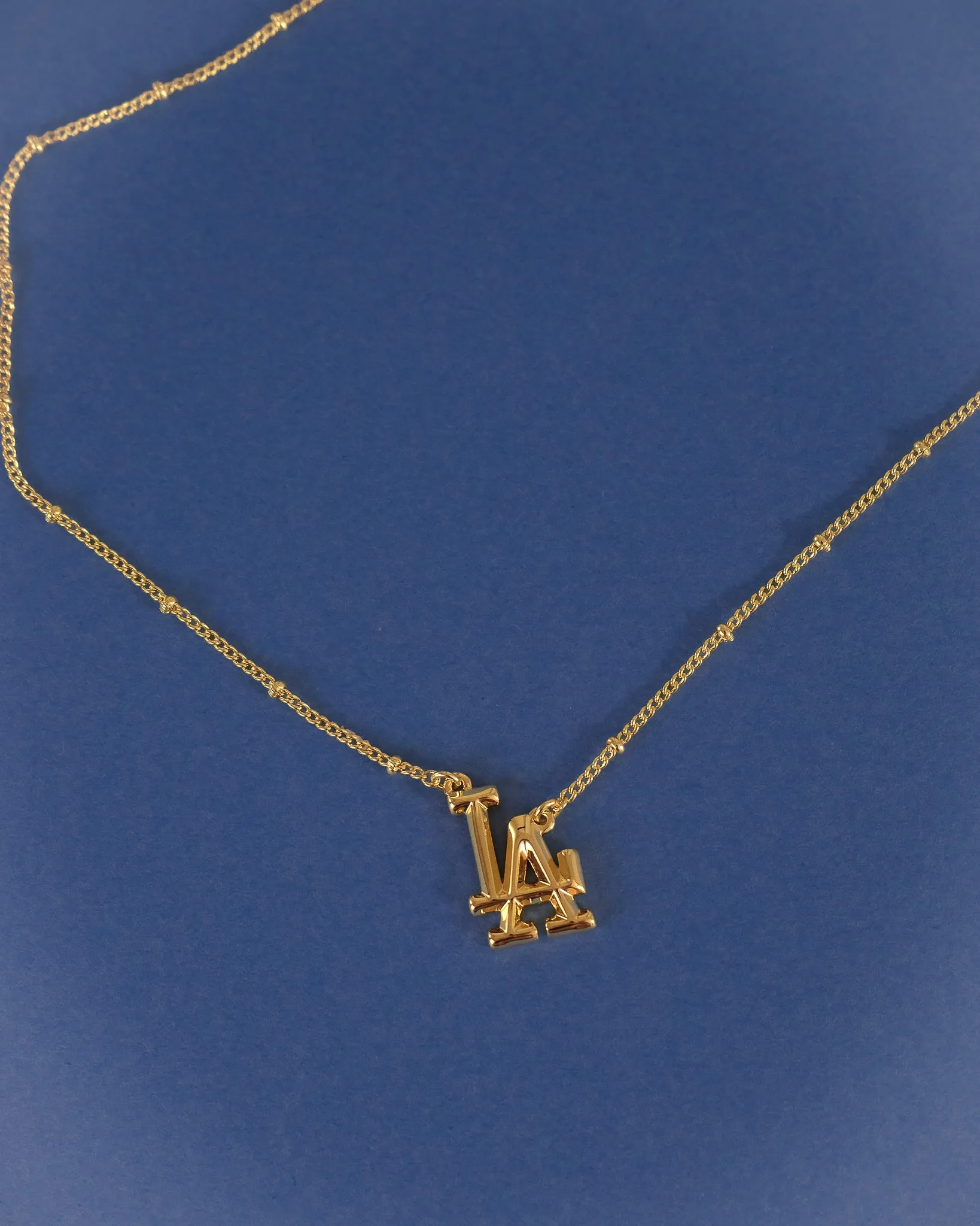 The MLB Logo Pendant Necklace- Silver sold by Luv Aj product image thumbnail 3