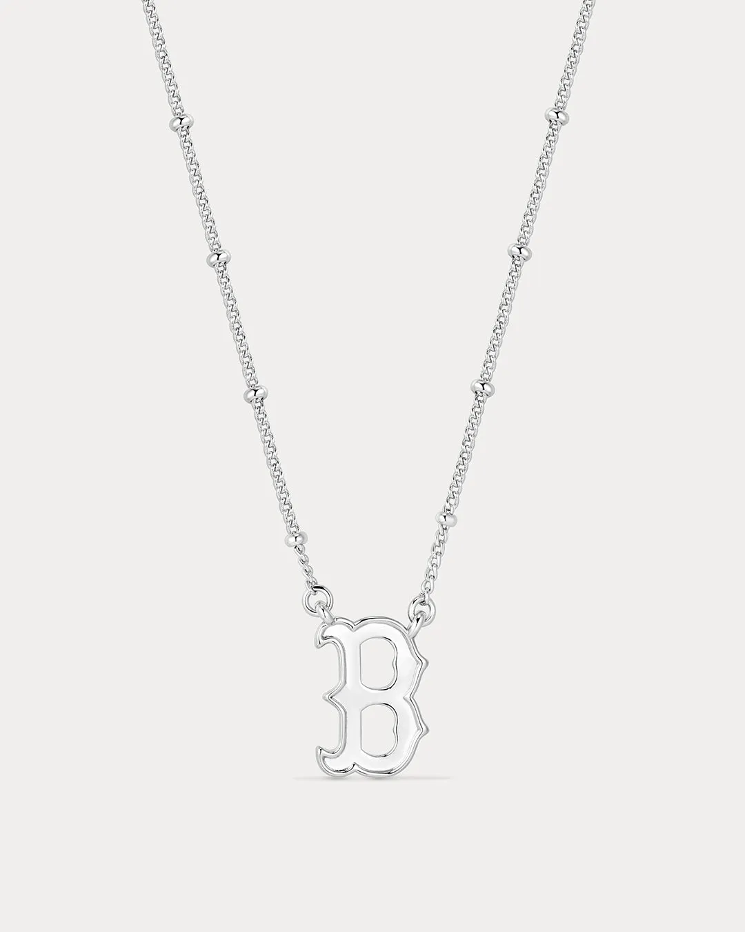 The MLB Logo Pendant Necklace- Silver sold by Luv Aj product image thumbnail 5