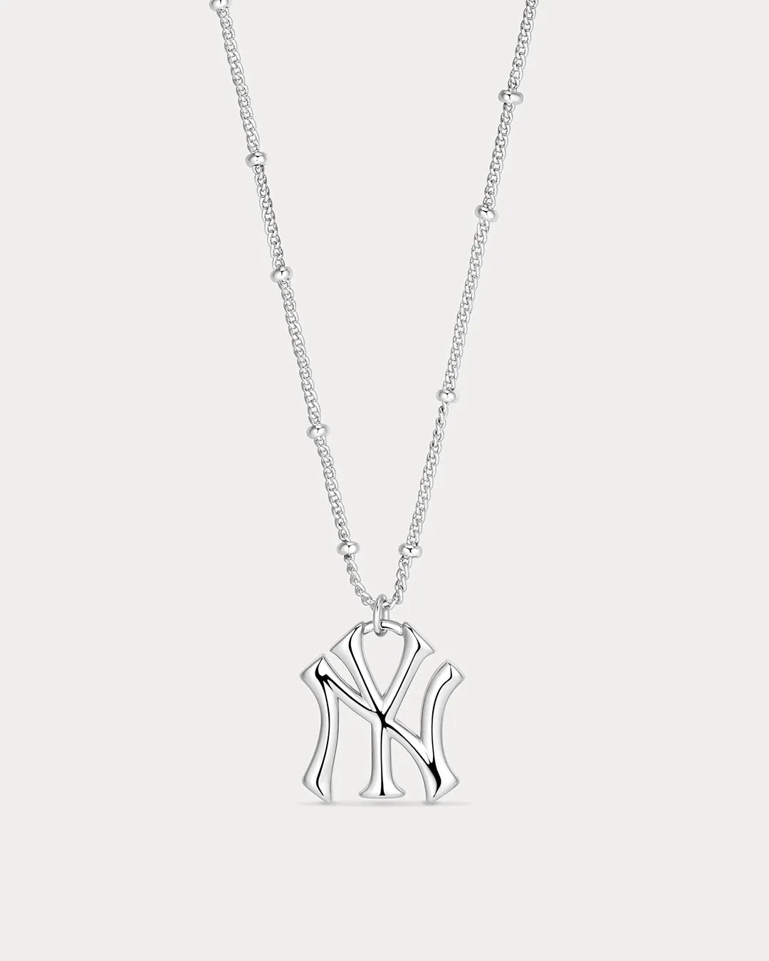 The MLB Logo Pendant Necklace- Silver sold by Luv Aj