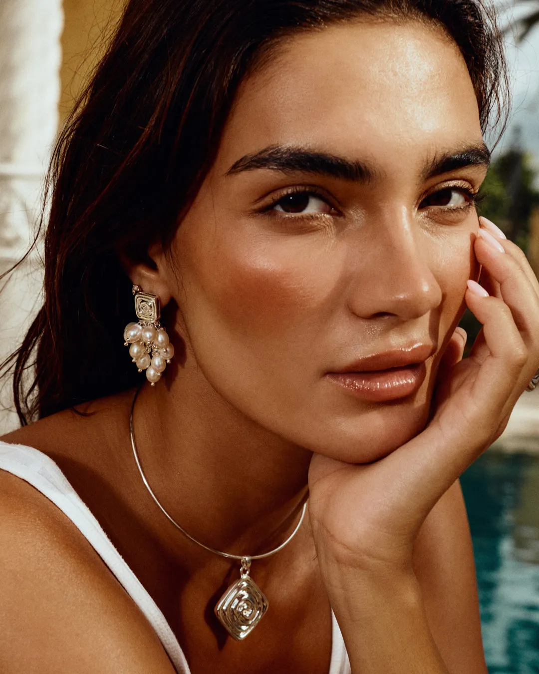 The Seychelles Pearl Statement Studs-Gold (Ships Early June) sold by Luv Aj product image thumbnail 2
