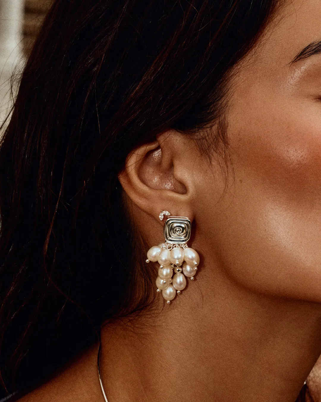The Seychelles Pearl Statement Studs-Gold (Ships Early June) sold by Luv Aj product image thumbnail 4