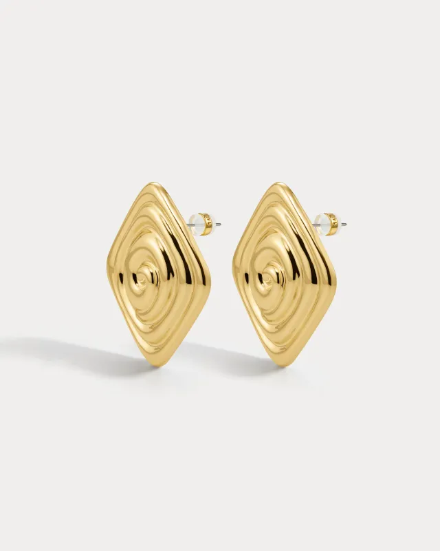 The Seychelles Studs- Gold made by Luv Aj