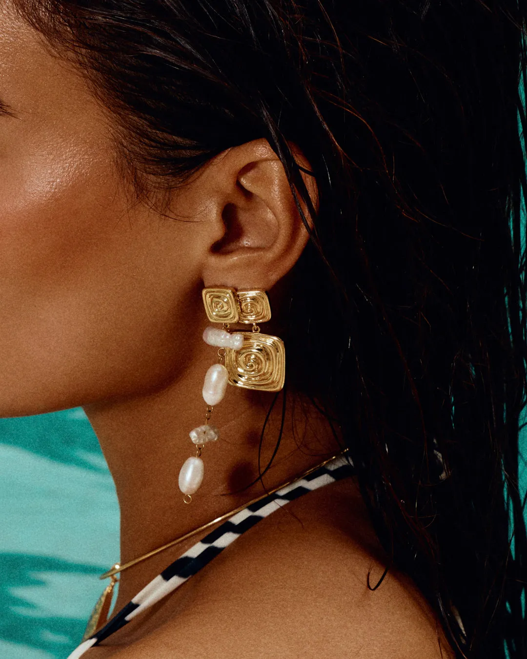The Seychelles Statement Earrings- Silver sold by Luv Aj product image thumbnail 4