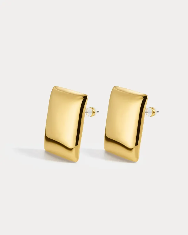 The Biarritz Studs- Gold made by Luv Aj