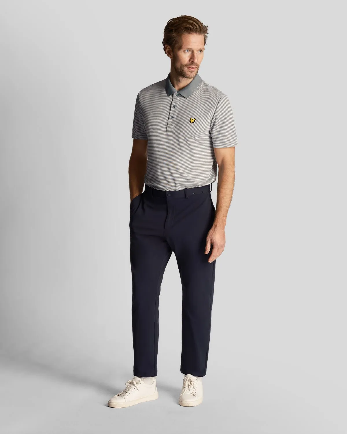 Golf Microstripe Polo Shirt sold by Lyle & Scott product image thumbnail 2