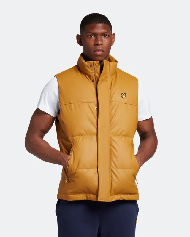 Rubberised Wadded Gilet sold by Lyle & Scott