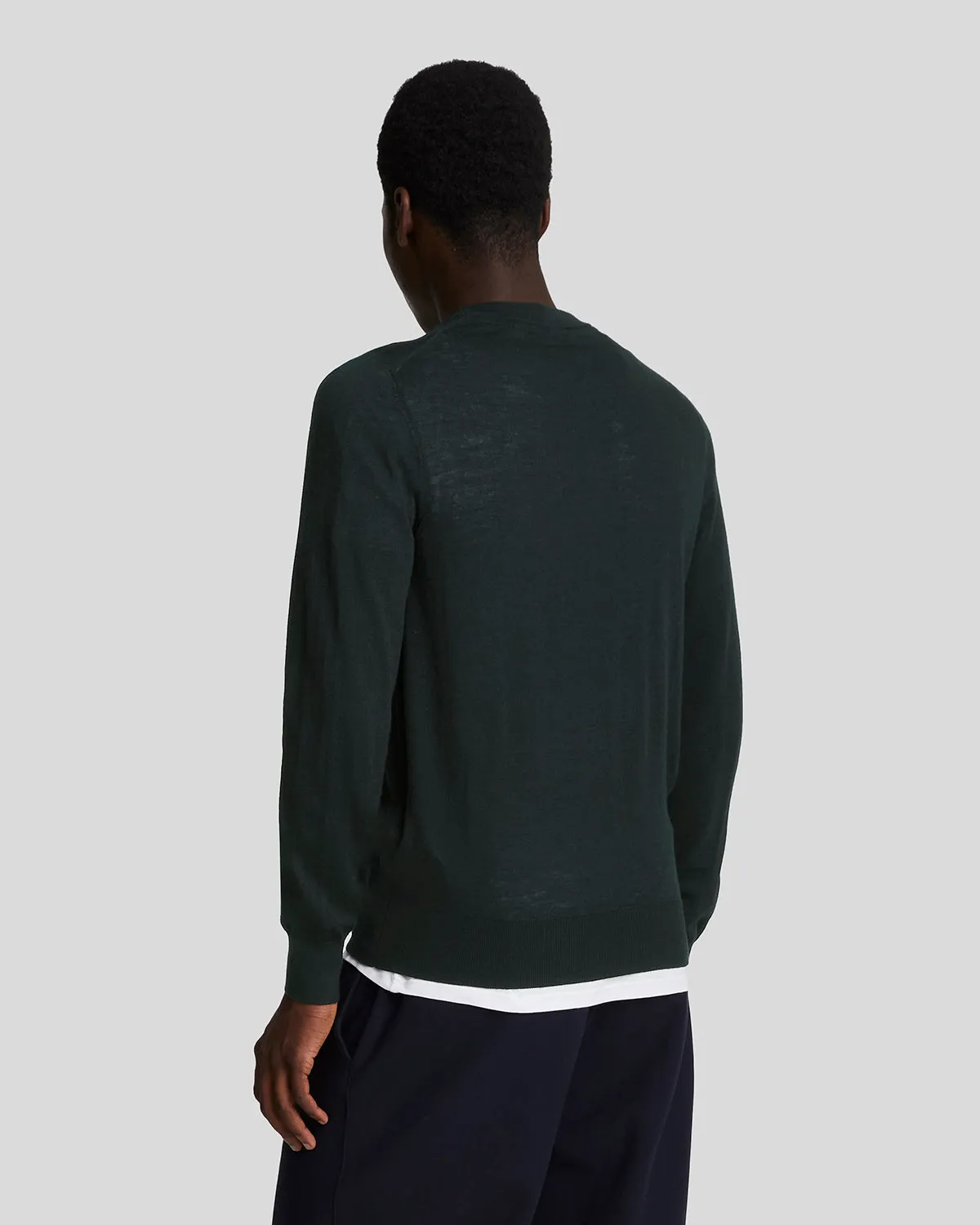 Merino Wool Crew Neck Jumper sold by Lyle & Scott product image thumbnail 3