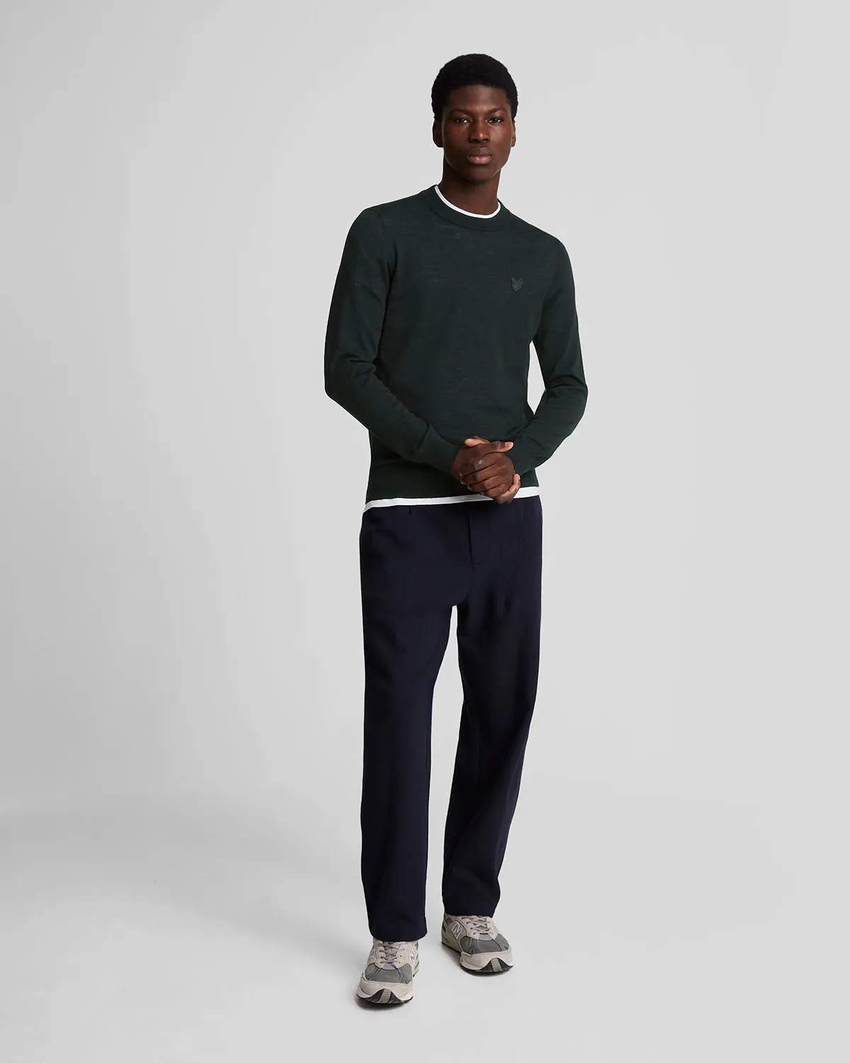 Merino Wool Crew Neck Jumper sold by Lyle & Scott product image thumbnail 2