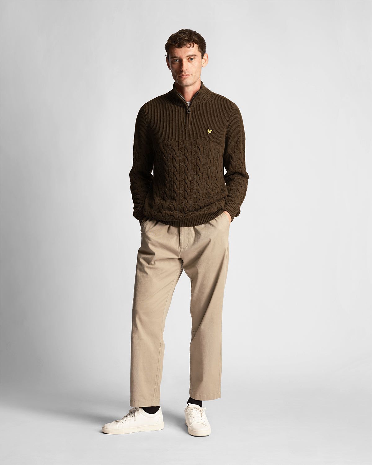 Cable Knit 1/4 Zip Jumper sold by Lyle & Scott product image thumbnail 2