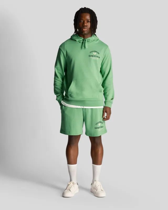 Racquet Club Graphic Sweat Shorts sold by Lyle & Scott
