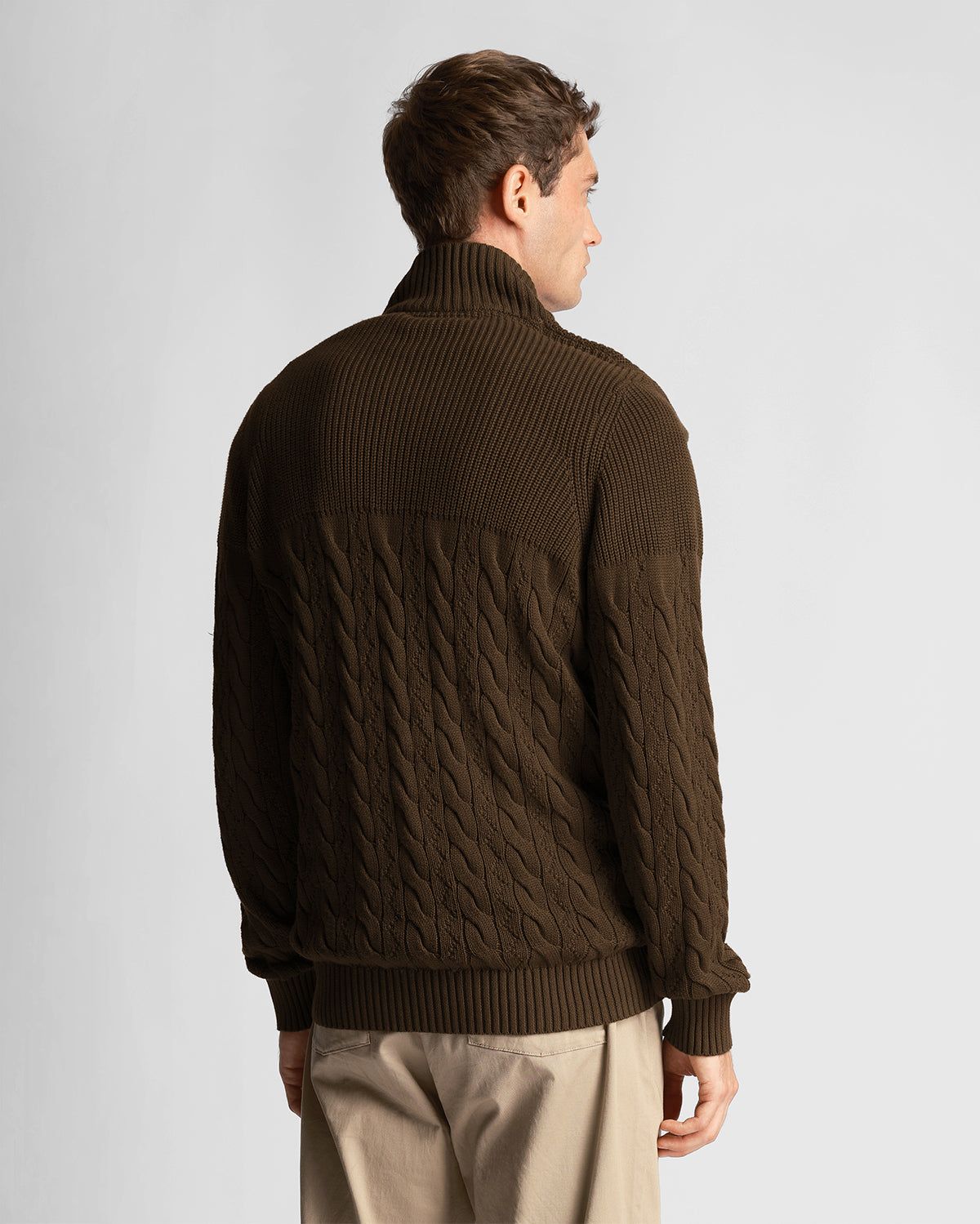 Cable Knit 1/4 Zip Jumper sold by Lyle & Scott product image thumbnail 3