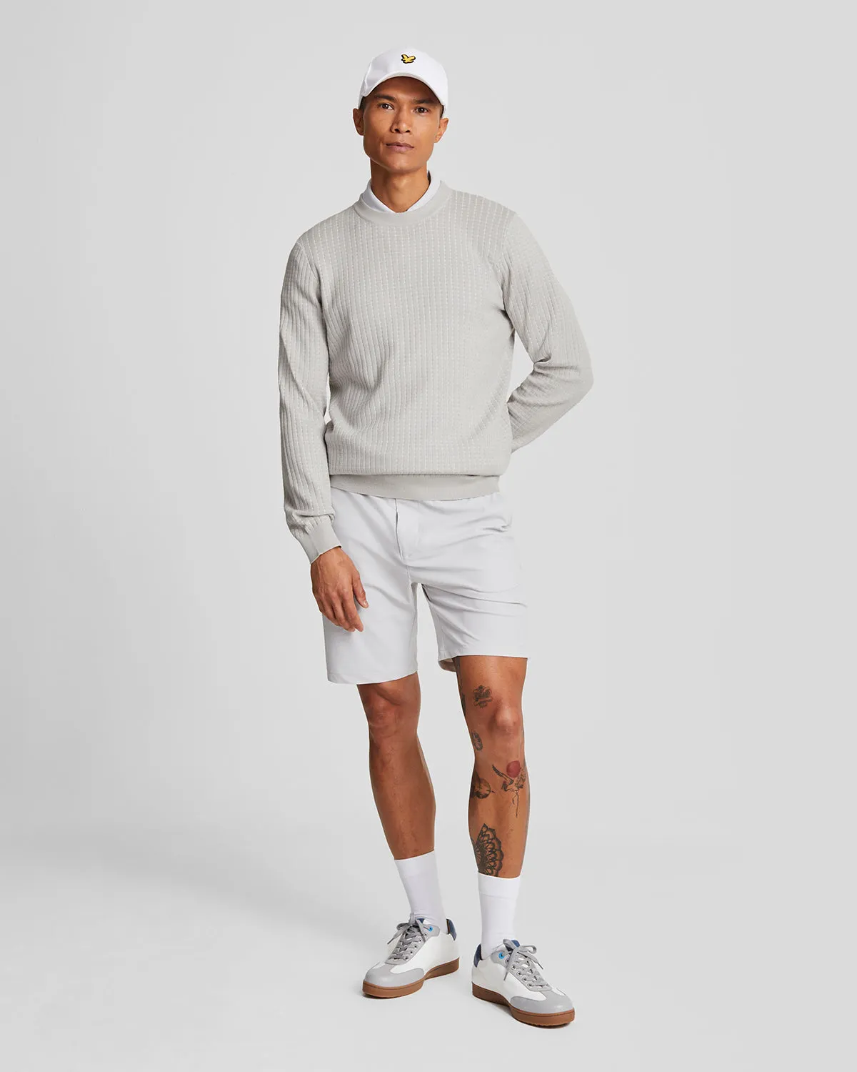 Golf Grid Crew Neck Jumper sold by Lyle & Scott product image thumbnail 2