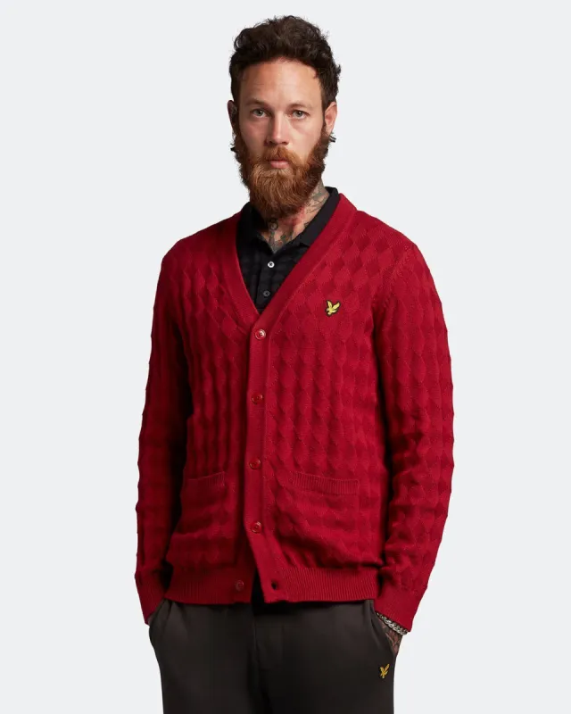 Argyle Cardigan sold by Lyle & Scott