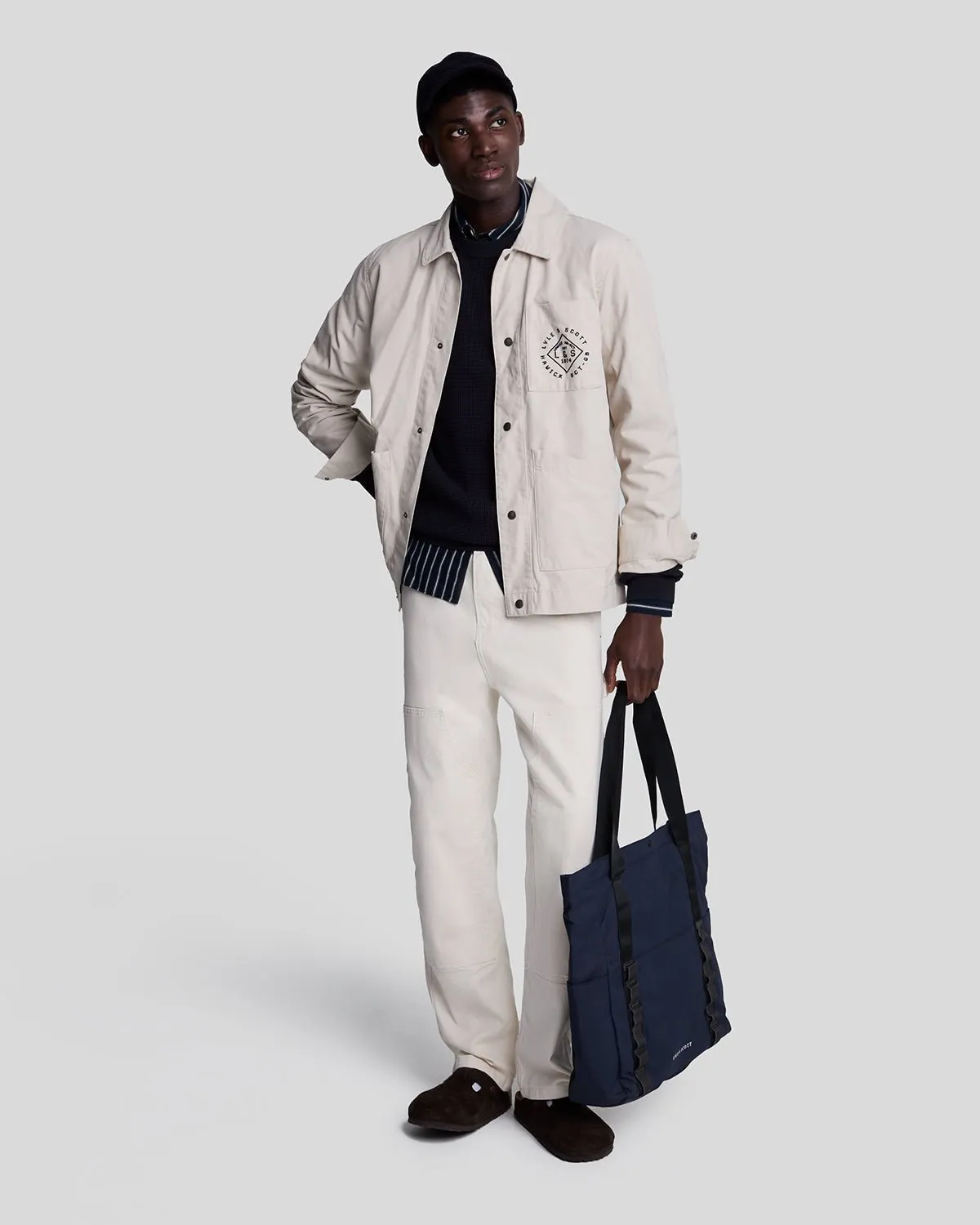 Grid Knit Crew Neck Jumper sold by Lyle & Scott product image thumbnail 2