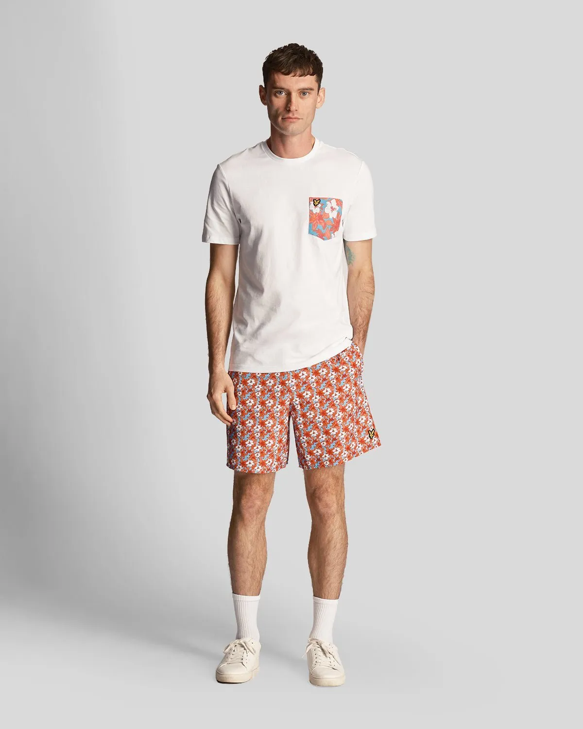 Floral Print Resort Swim Shorts sold by Lyle & Scott