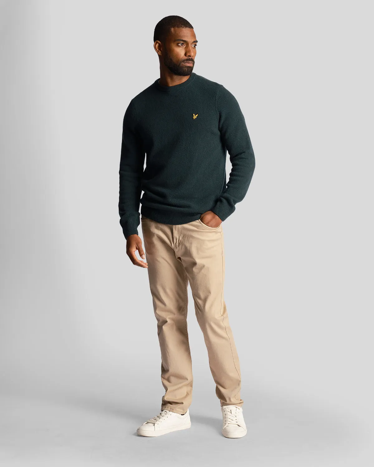 Crew Neck Lambswool Jumper sold by Lyle & Scott product image thumbnail 2