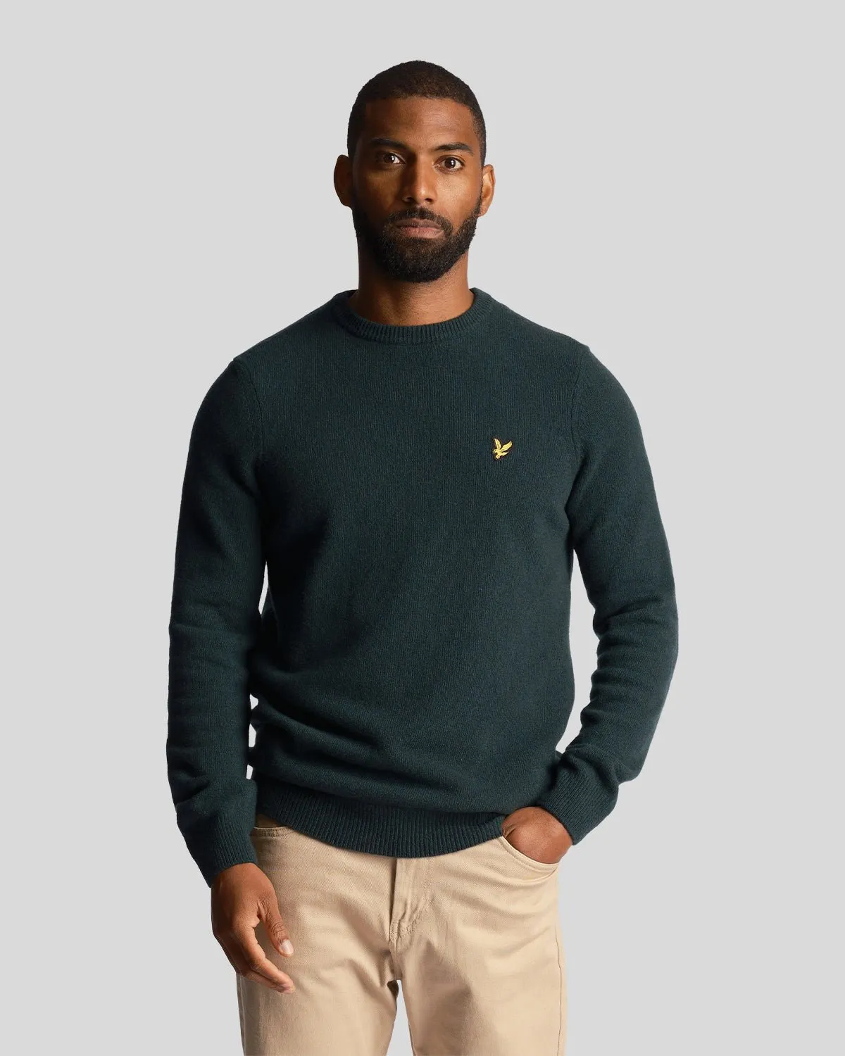Crew Neck Lambswool Jumper sold by Lyle & Scott