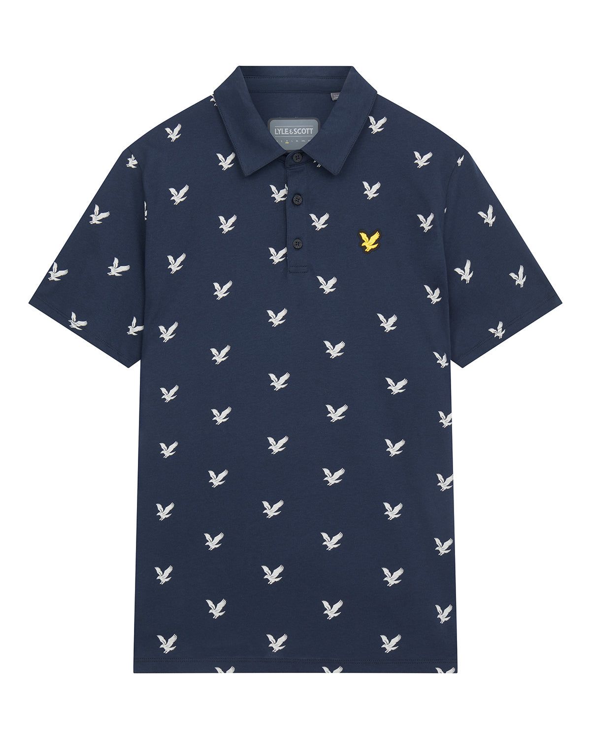 Eagle Print Polo Shirt sold by Lyle & Scott product image thumbnail 5