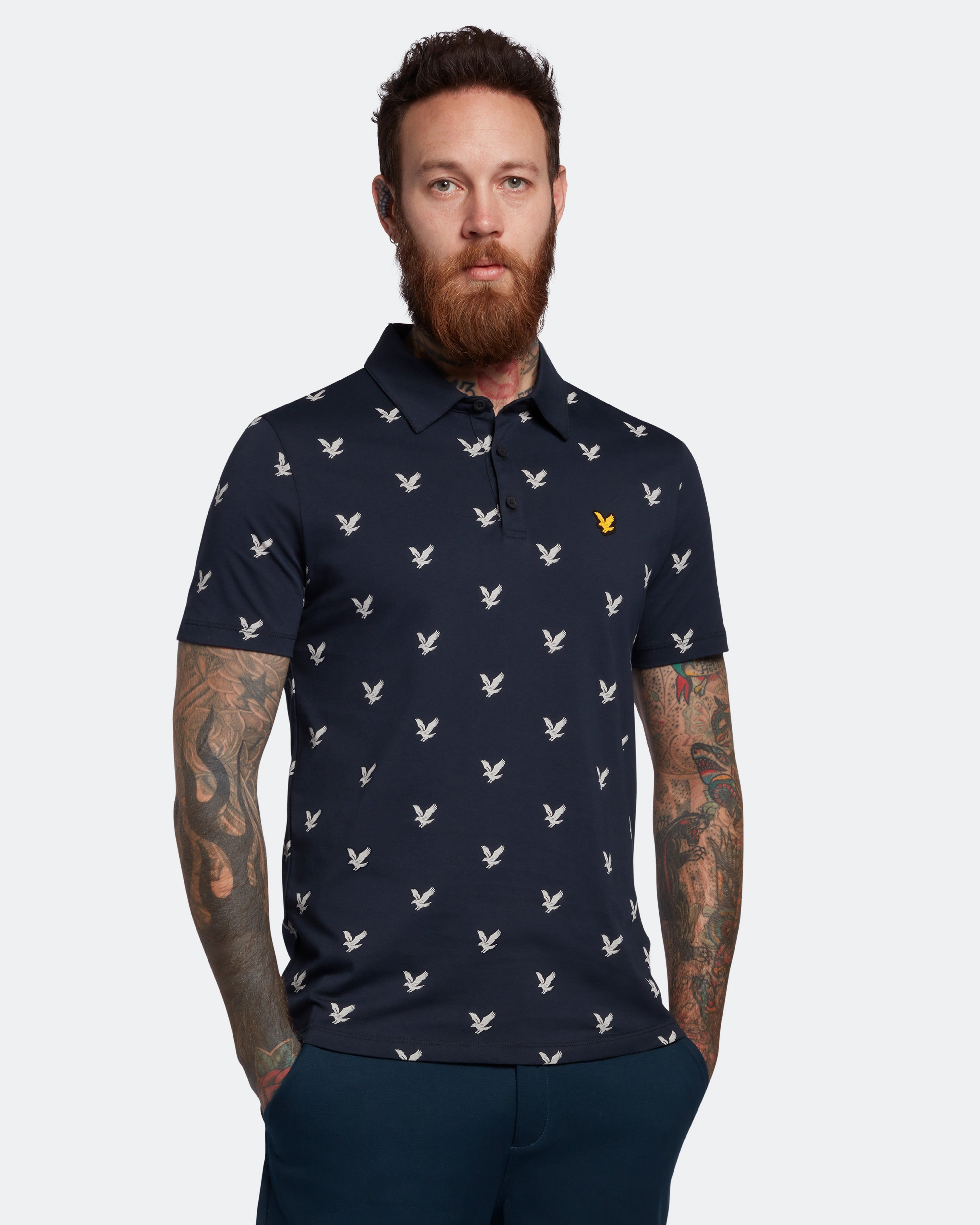 Eagle Print Polo Shirt sold by Lyle & Scott