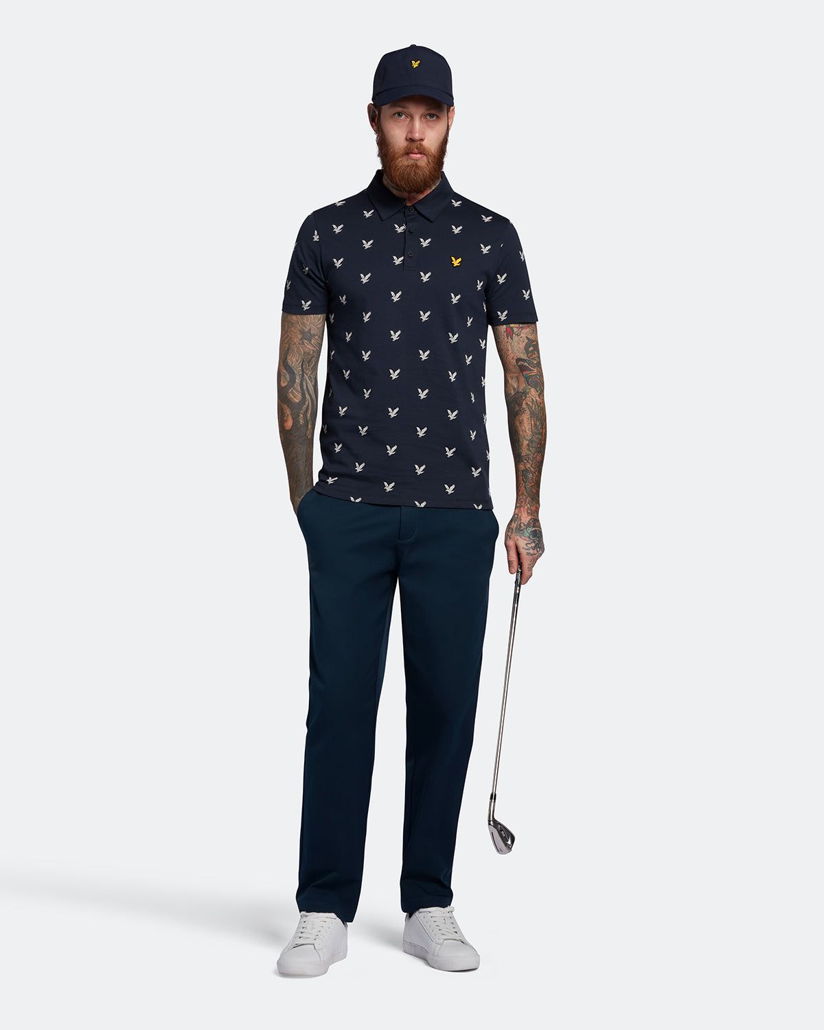Eagle Print Polo Shirt sold by Lyle & Scott product image thumbnail 2