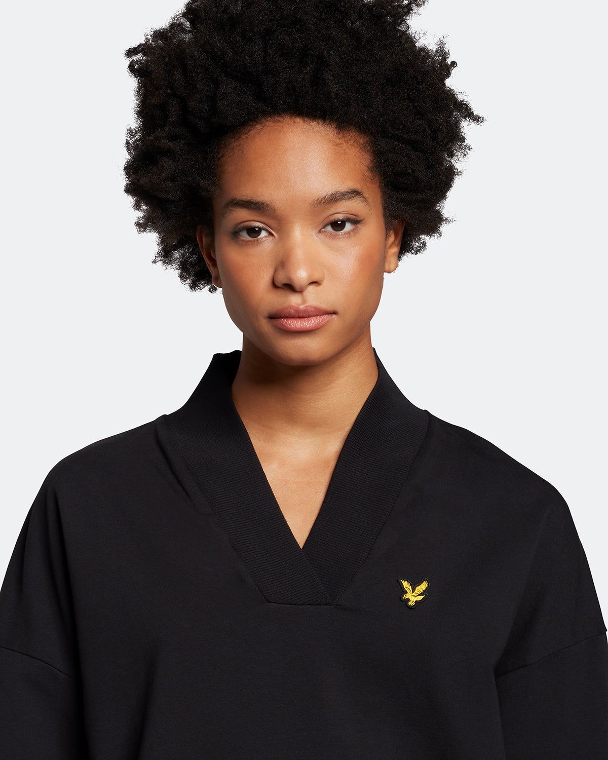 Womens Pigment Dye Henley Hoodie sold by Lyle & Scott product image thumbnail 4
